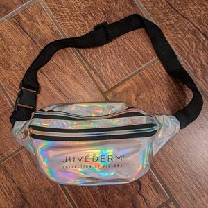 Juvederm Silver Prism Belt Bag with Goodies